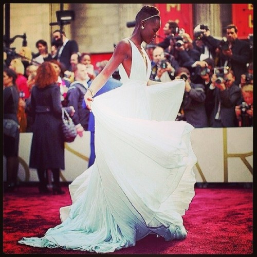 Lupita Nyong'o in Nairobi Blue